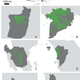A visualization of the rice production data produced by Descartes Labs.